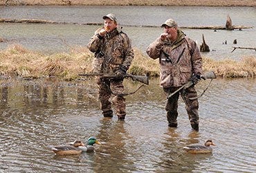 Duck Hunters and Decoys 