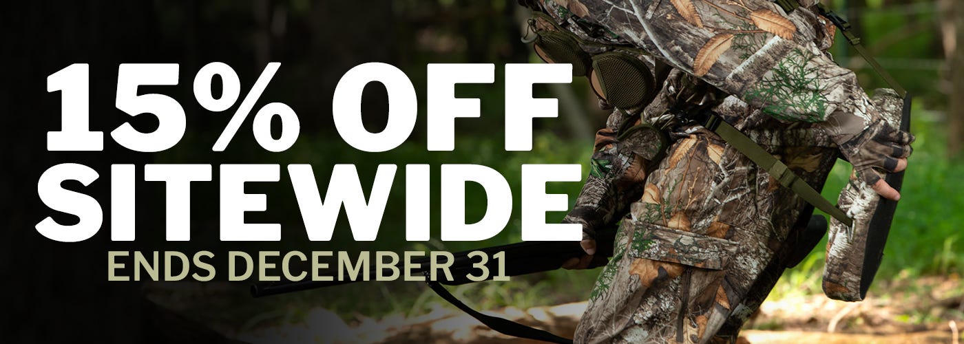 15% off sitewide through December 31 using code HOLIDAY15 at checkout